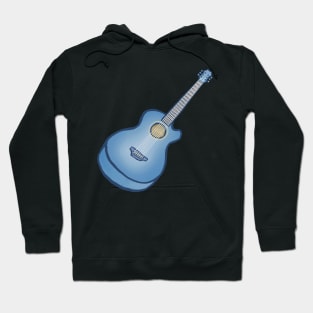 Blue acoustic guitar Hoodie